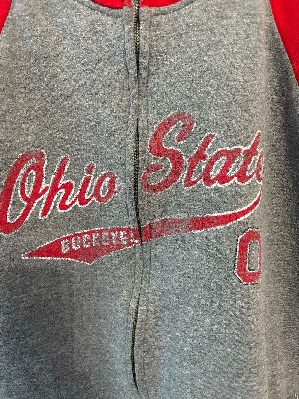 J. America Ohio State Buckeyes Zip Track Jacket XL Vintage-Inspired Sporty Prep